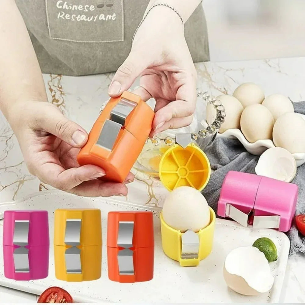 New Egg Shell Opener Portable Egg Opener Kitchen Handheld Egg Shell Crusher Household Press Egg Shell Separator