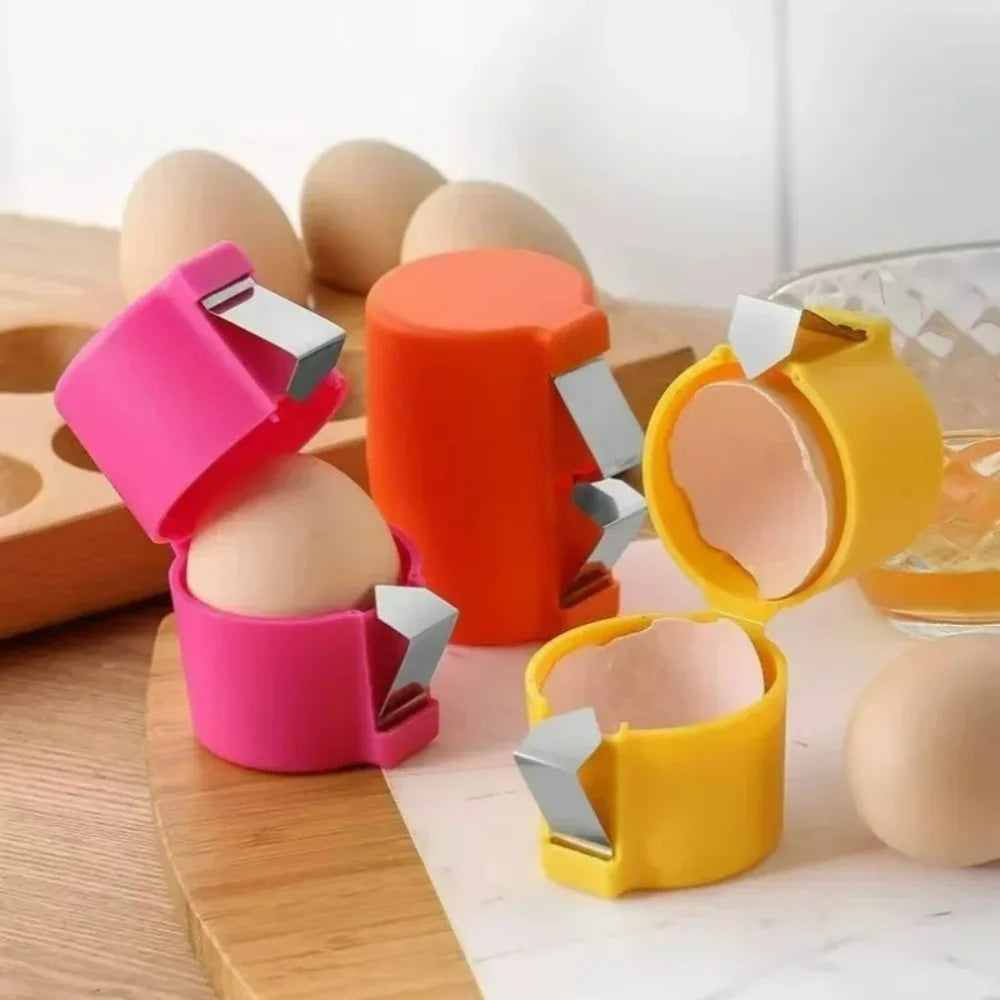 New Egg Shell Opener Portable Egg Opener Kitchen Handheld Egg Shell Crusher Household Press Egg Shell Separator